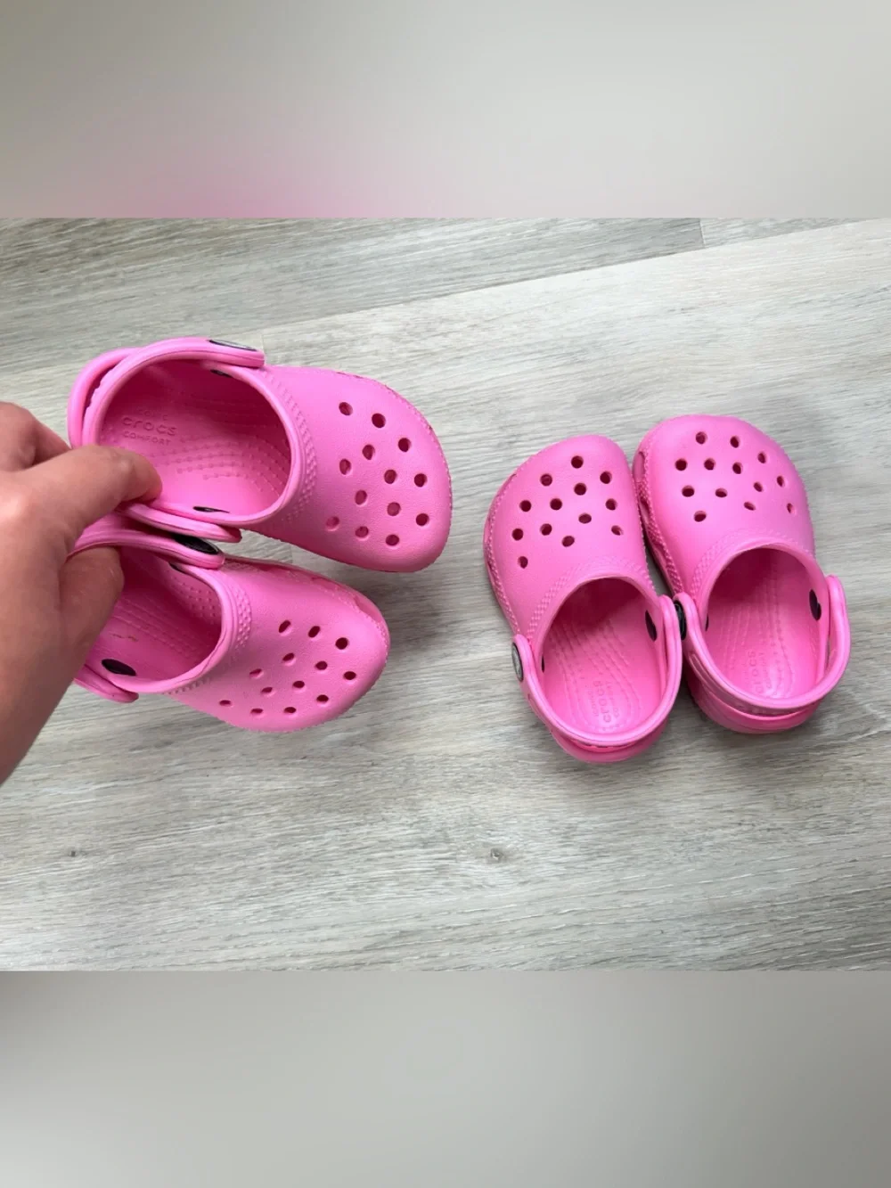 CROCS Kids Bright Pink Classic Clogs
